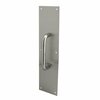 Trans Atlantic Co. 4 in. x 16 in. Stainless Steel Pull Plate with Round Pull GH-PP5425-US32D